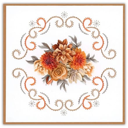 Stitch and Do Nr. 236 Orange floral