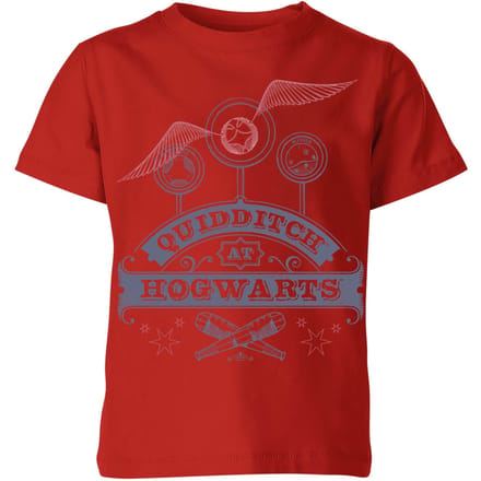 Harry Potter Quidditch At Hogwarts Kids' T-Shirt - Red - 110/116 (5-6 jaar)
