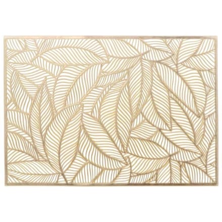 Unique Living | Placemat Nissa | Rechthoekig | Polyester | Goud | 30x45cm
