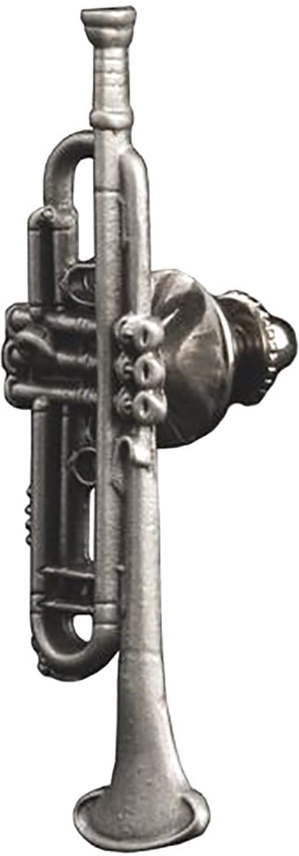 Music Gifts - Speldje trompet in half reliëf, tin