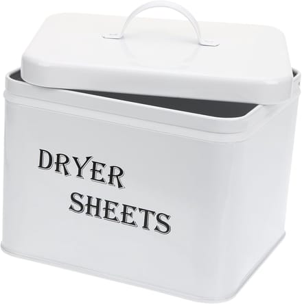 Opbergbak - Wasruimte Organizer - Drooglakens Bewaren - Met Deksel - 18.3x15.3CM - Wit