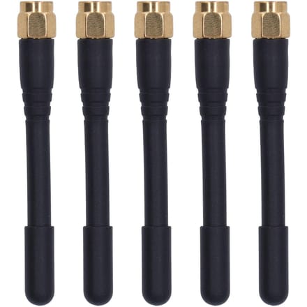 5PCS Antenne de Signal Double Fréquence Omnidirectionnelle Étanche Antenne SMA Mâle Gain 3DBi