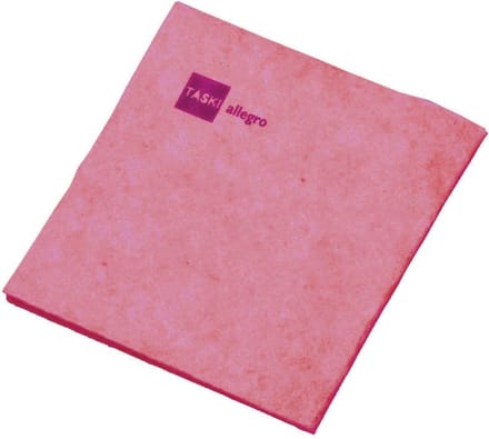 Taski Allegro reinigingsdoek, rood, pak van 25 stuks