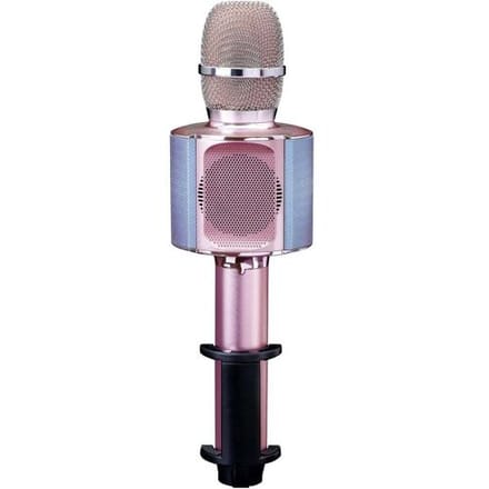 Lenco Karaoke Microfoon – Bluetooth – Speaker en Lichteffecten – BMC-090PK - Roze