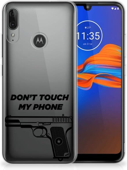 Motorola Moto E6 Plus Silicone-hoesje Pistol DTMP