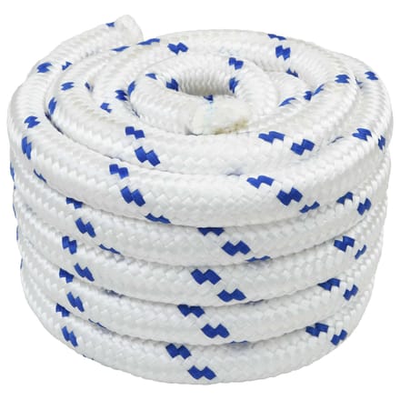 vidaXL - Boottouw - 60 - mm - 5 - m - Wit - en - Blauw - polypropylène