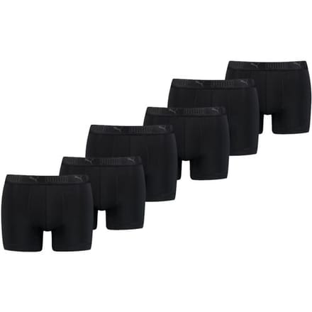 Puma Sport Boxershorts - Microfiber - Heren - 6-pack - Zwart - Maat M