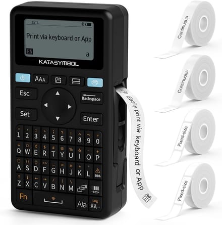 Draagbare mini labelprinter E11 - oplaadbare lithiumbatterij, compatibel met iOS en Android, thermische printtechnologie, breedte 15-30 mm, 360 dpi, labels voor thuis, kantoor en op reis