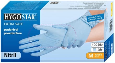 Nitril handschoenen Extra Safe maat L 100 st.