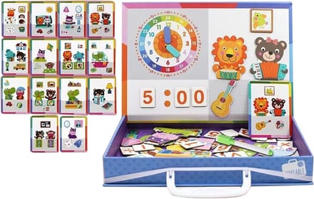 Magnetisch Puzzelboek - Educatief Speelgoed - Creatief Leren - Afveegbaar Oppervlak - 21 Cm