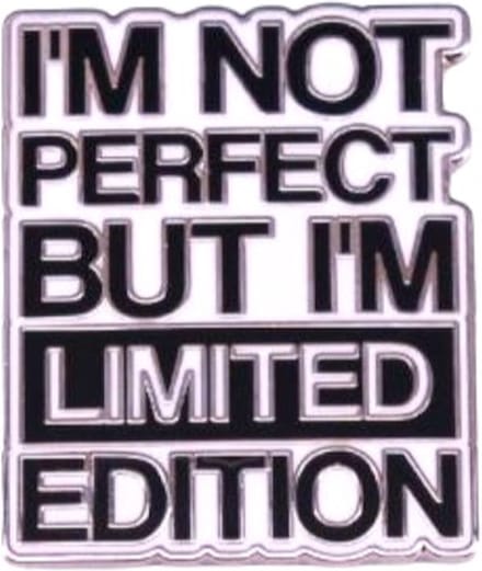 Pin Broche - enamel pin - kledingspeld - I’m not perfect
