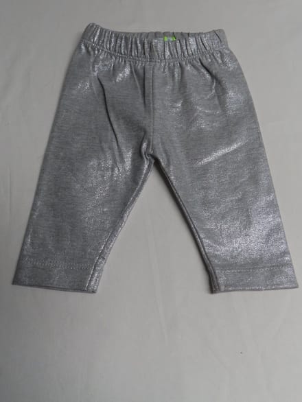 Legging - Meisje - Zilver grijst - Glitter - 0 maand 50