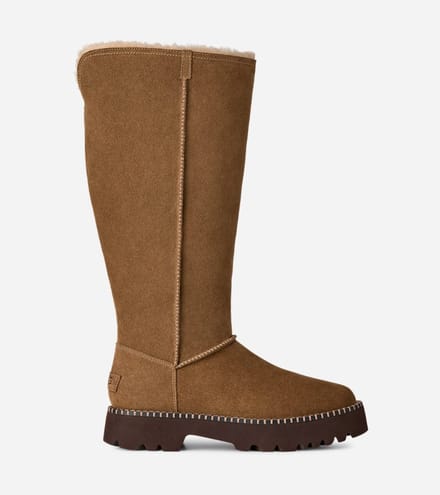 UGG® Uptowner Tall Boot in Brown, Size 5, Polyester/Wool