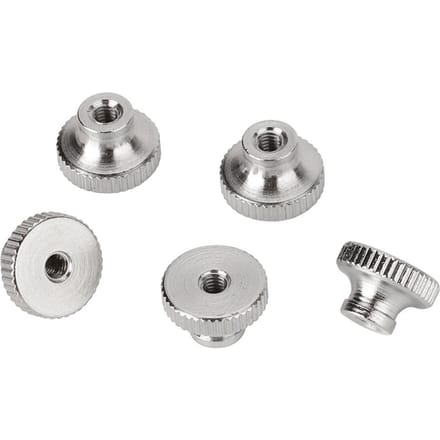 5 stuks Set M3 Draad Schroeven Moeren Nivelleringsveer Knop Componenten Zeskant RVS 3D Printer white