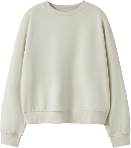 NAME IT - TAFCOX LS SHORT LOOSE SWEAT BRU NOOS - Dames - Sweaters