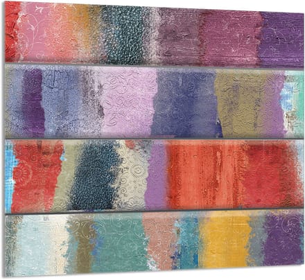 TMK ArtDeko - Series - Glazen Paneel - 65x60 cm - Kleurvol