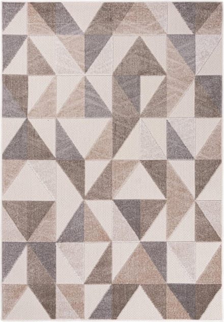 White-Label® Buitentapijt - Modern & Weerbestendig - UV-Bestendig -Beige/Creme