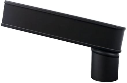 Vestis Zwarte Stadsuitloop 60 x 80 mm | K2 Mat Grafiet Zwart | ø80 mm