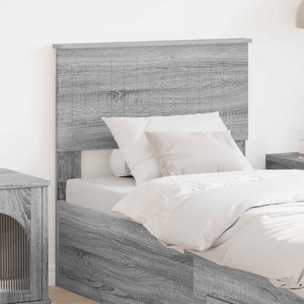 vidaXL Hoofdbord Grijs Sonoma Bewerkt hout