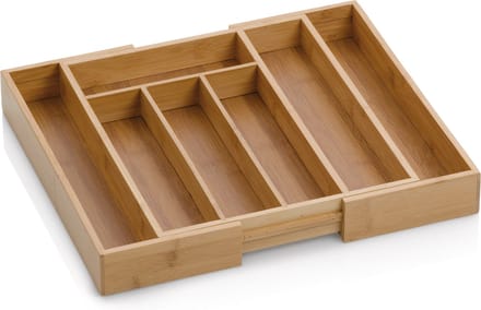 Bestekbak uitschuifbaar 28,5 cm x 33 cm, Bamboe - Kela | Kalma