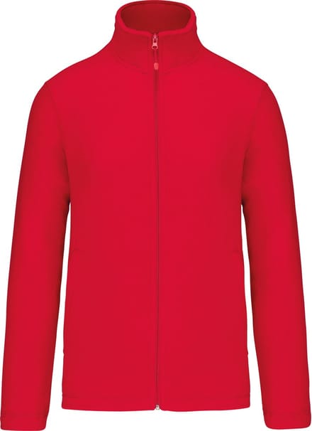 Microfleecevest met rits Kariban Rood - maat M