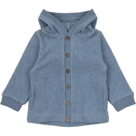 Baby fleece cardigan met capuchon Mikk-Line