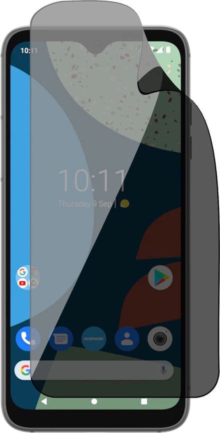 Privacy Screenprotector geschikt voor Fairphone 4 - 1x FlexGuard Screen Protector
