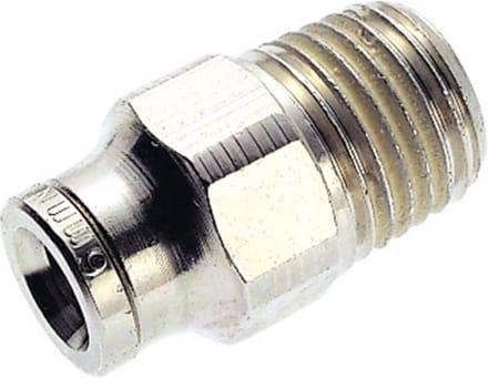 Norgren 102251018 Rechte koppeling Schroefdraad (buiten): R1/2, Buis-Ø: 10 mm
