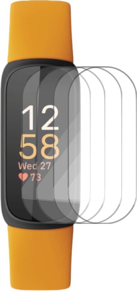 4x Screenprotector geschikt voor Fitbit Inspire 3 - Folie Screen Protector geschikt voor Fitbit Inspire 3