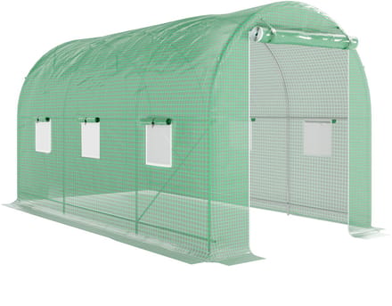 Outsunny Tunnelkas - Metaal - 400x200x205cm - Groen