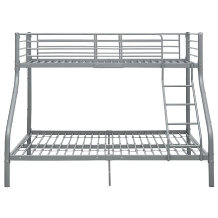 vidaXL - Stapelbedframe - metaal - grijs - 140x200 - cm/90x200 - cm