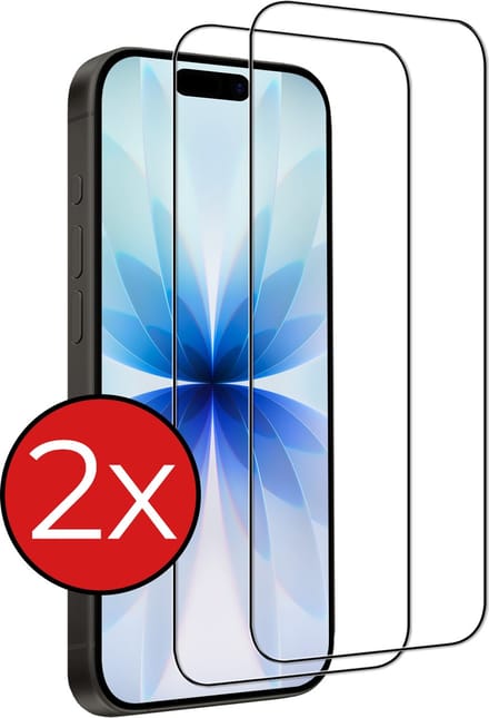 Screenprotector - 2 Stuks - Geschikt voor Apple iPhone 17 - Full Cover - Beschermglas - Gehard Glas - Tempered Glass - Screen Protector