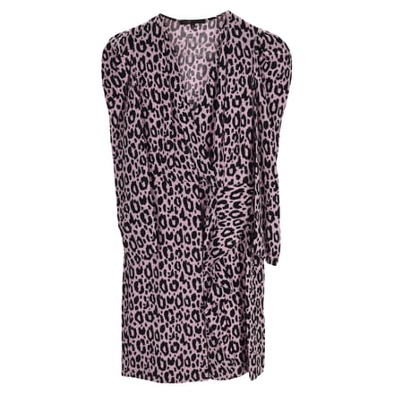 Maje mini-jurk met dierenprint in veelkleurige cupro