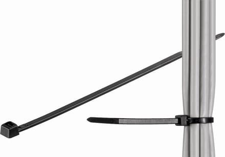 Goobay kabelbinder van weerbestendig nylon 275 x 4,35 mm zwart voor kabelbundels
