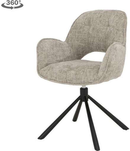 Tower Living - Isola draaibare armstoel - beige