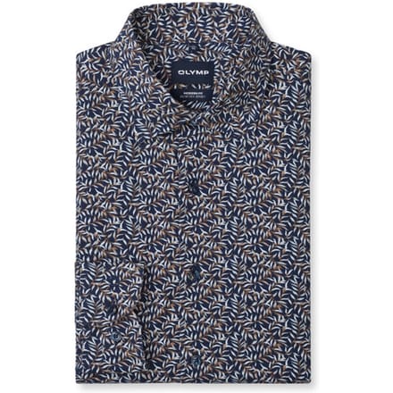 OLYMP Luxor 24/Seven Overhemd, Modern Fit, New Kent, Marineblauw