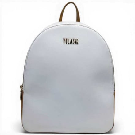 Alviero Martini 1 Classe Monogram dames witte rugzak met all-over logo en Geo Classic Details