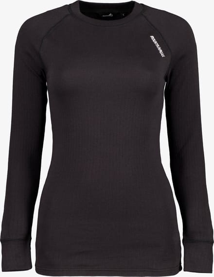 Mountain Peak dames thermoshirt met lange mouwen - Zwart - Maat L