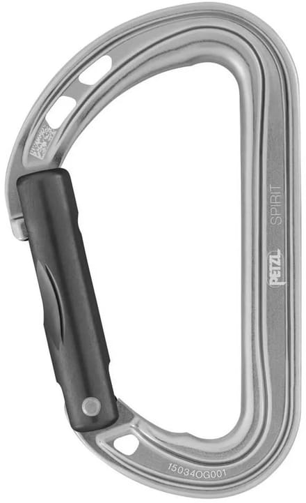Petzl Spirit Straight snapper karabiner met keylock systeem
