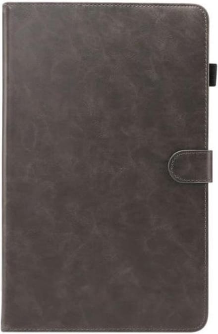 DrPhone IPH1 - iPad Pro 12.9/2020 - Lederen Hoes - Elastische Penhouder - Standhouder - Donkergrijs
