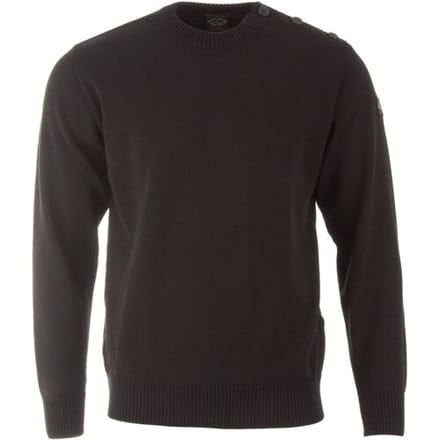 Paul & Shark Trui Bretagne Button Shoulder Zwart / male