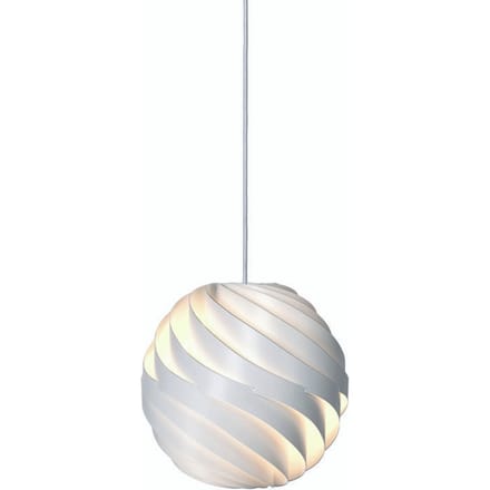 Gubi hanglamp Turbo, glanzend albastwit, Ø 36 cm,