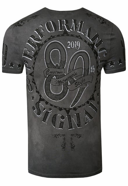 T-shirt met een was met schedelprint