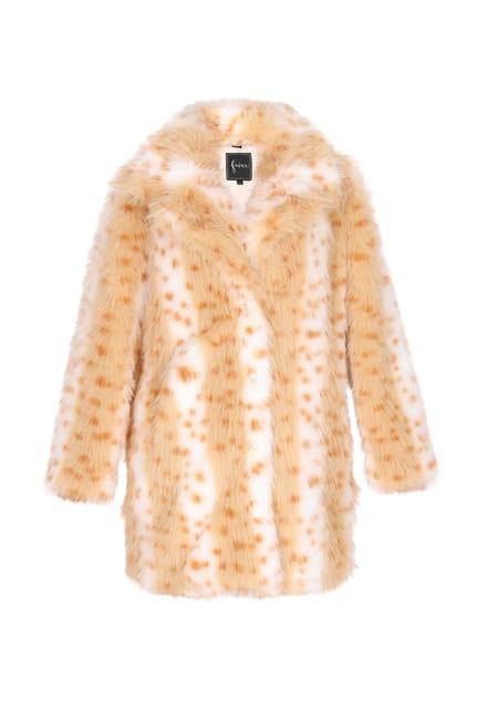 Faina jas Dames Bruin Veelkleurig