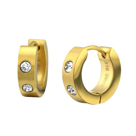 Montebello Oorbellen Aya B - 316L Staal - 4mm - ∅14mm
