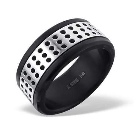 Amanto Ring Ayze - 316L Staal - 9mm - Maat 60-19mm