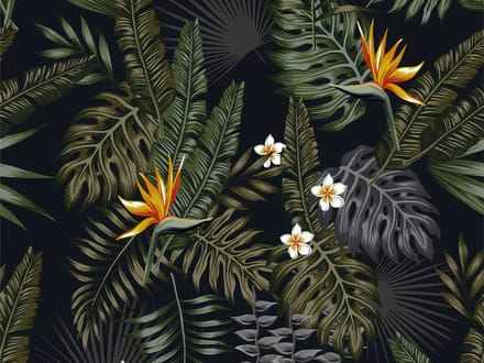Vinyl | Vloerkleed vinyl | Mowgli jungle style | 90x120 cm