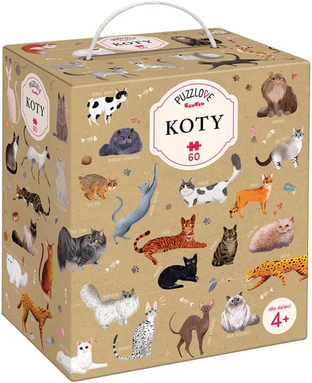Puzzlove CzuCzu Koty 60 elementów - Puzzlove CzuCzu Katten 60 stukjes