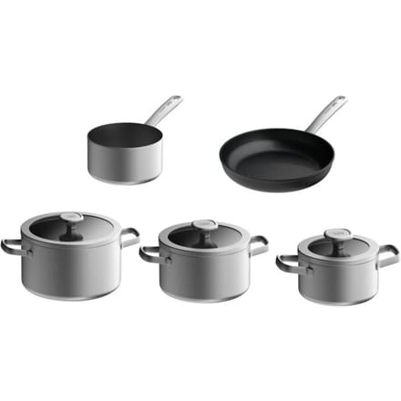 BergHOFF Leo Pannenset Graphite 5 delig - gerecycled RVS