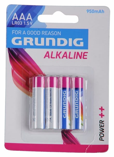 8x Grundig alkaline batterijen AAA  - LR03 batterijen
